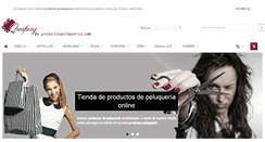 Desktop Screenshot of productospeluqueria.com